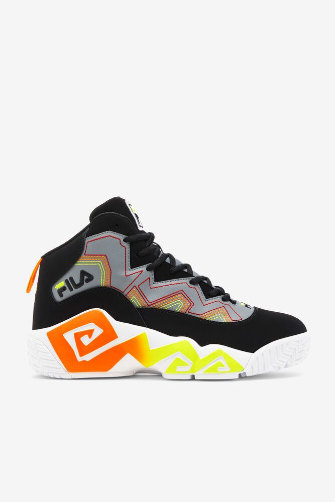 Fila Sneakers Mb Stitch Mens Black/Orange - India YLA-607185